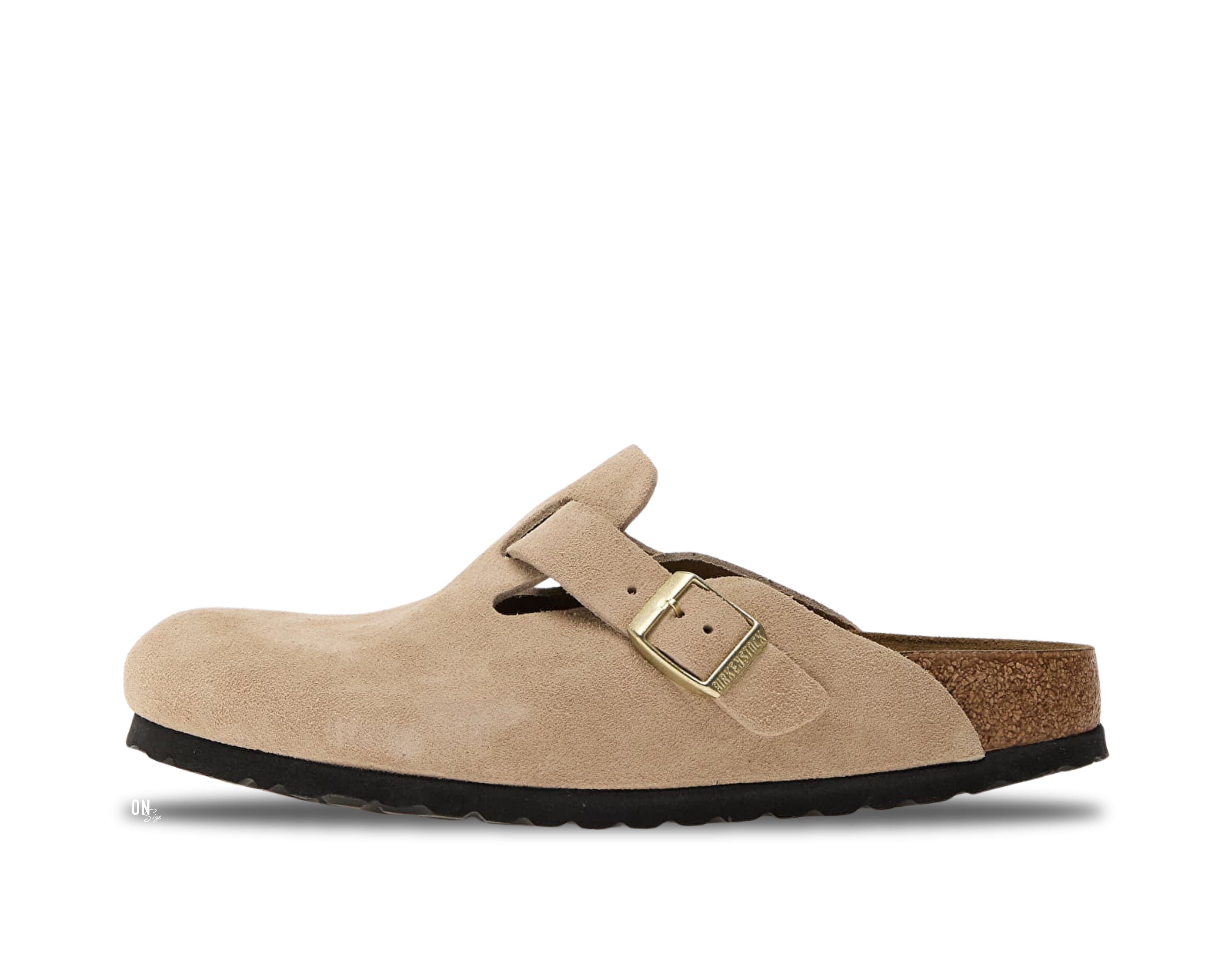 Birkenstock Boston Suede Sandcastle - OnSize