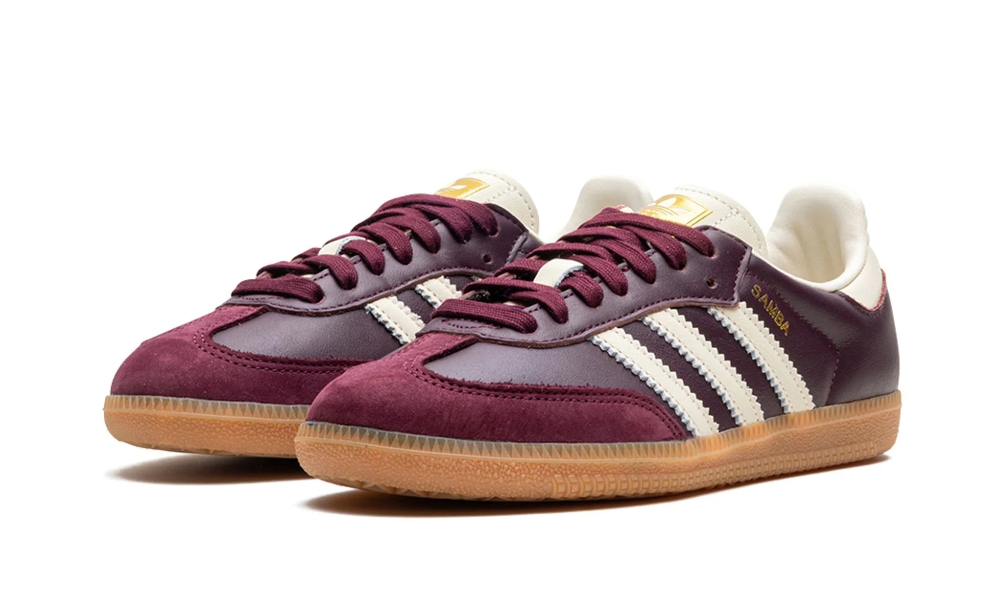 adidas Samba OG Maroon Gold Metallic - OnSize
