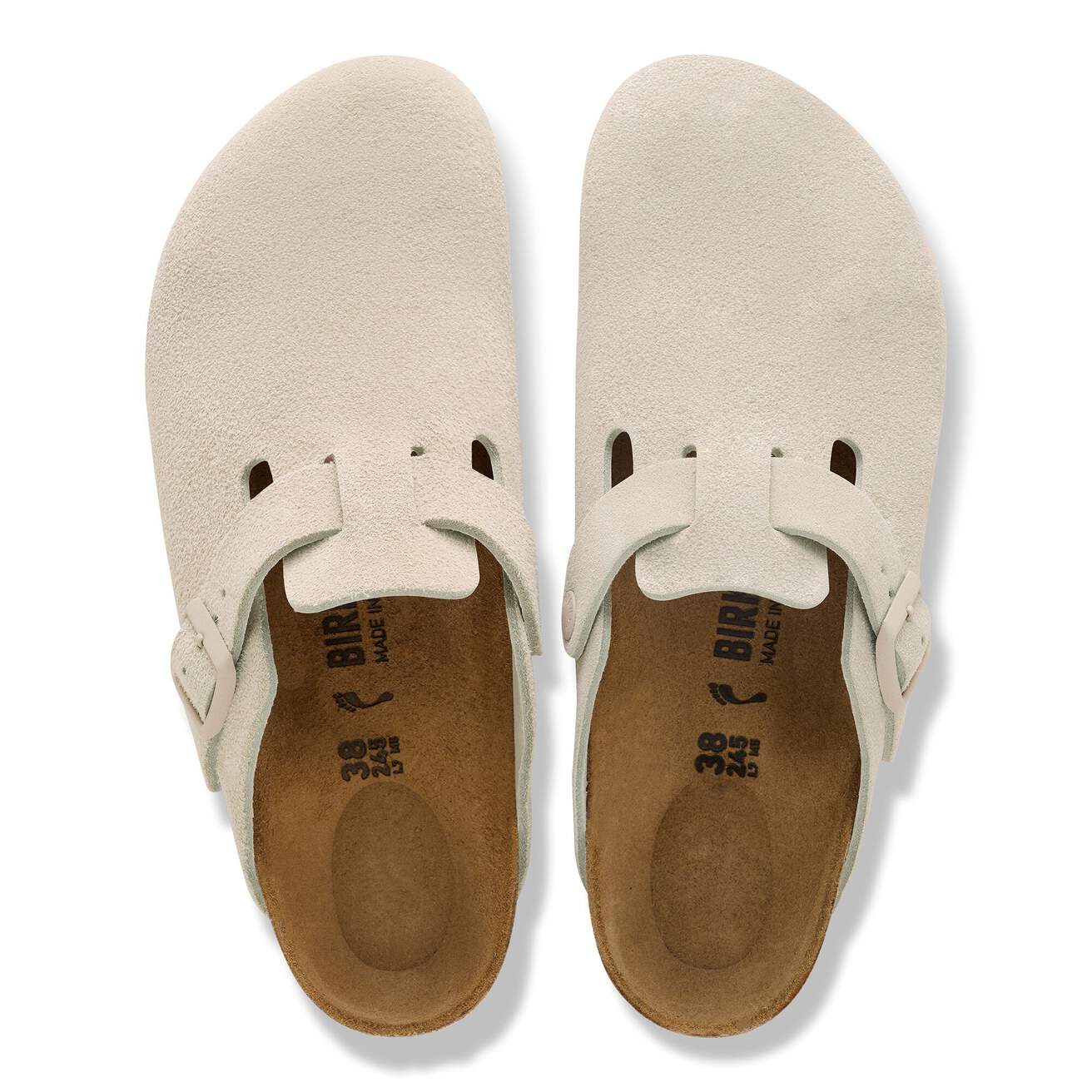 Birkenstock Boston Suede Oyster - OnSize