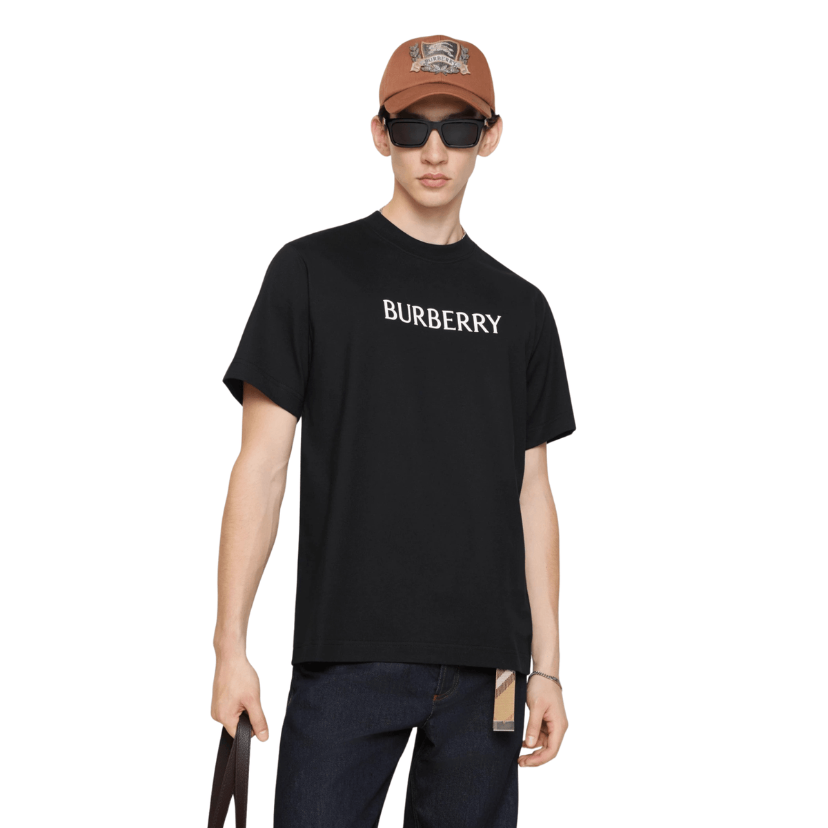 Burberry Logo Cotton T-shirt Black - OnSize