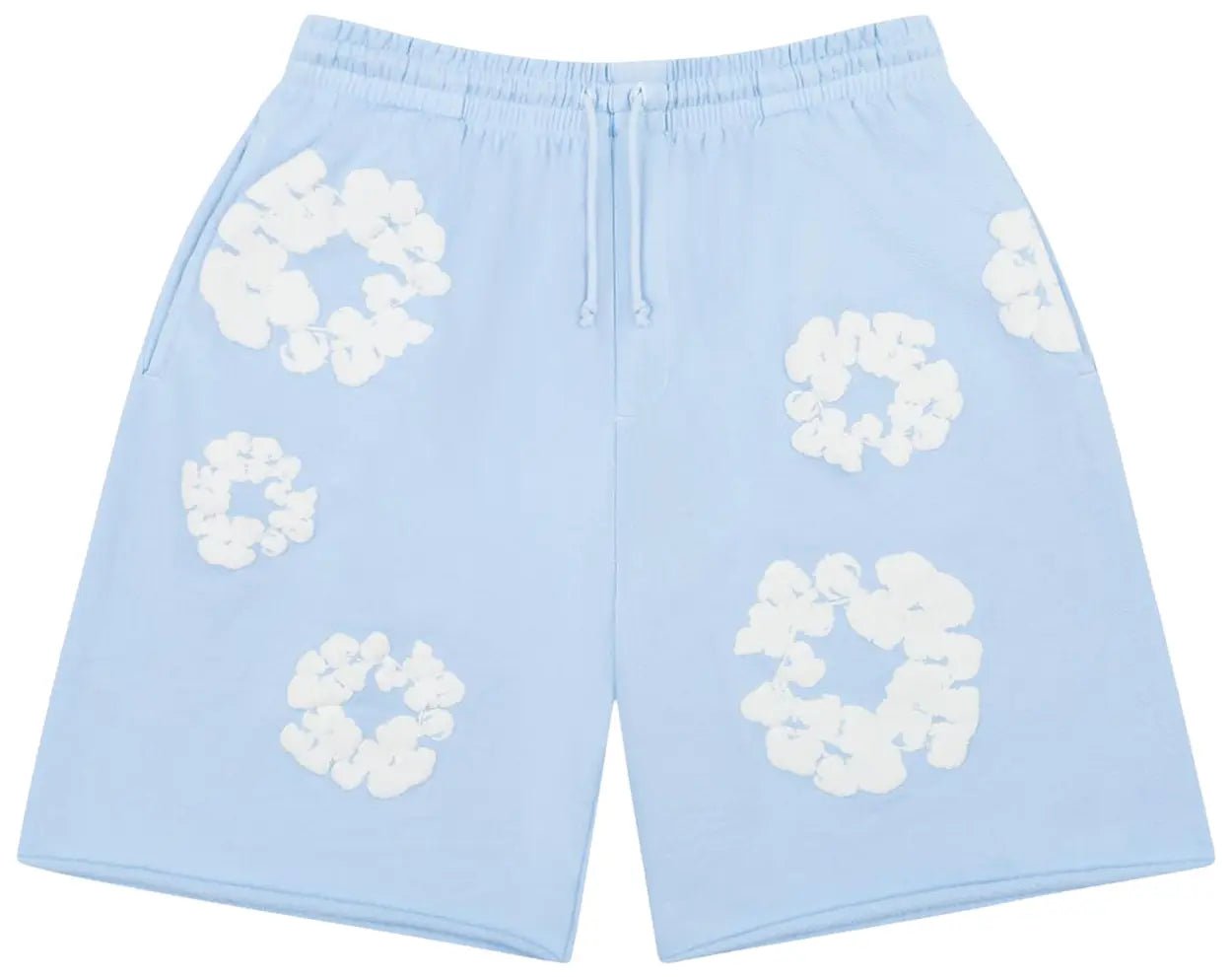 Denim Tears The Cotton Wreath Shorts Powder Blue - OnSize