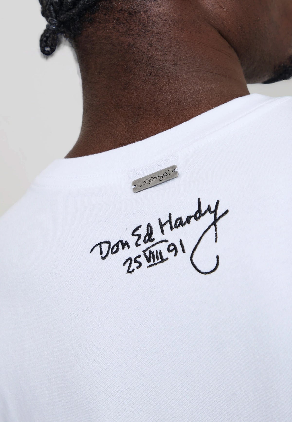 Ed Hardy Storming New York Graphic Relaxed T-Shirt White