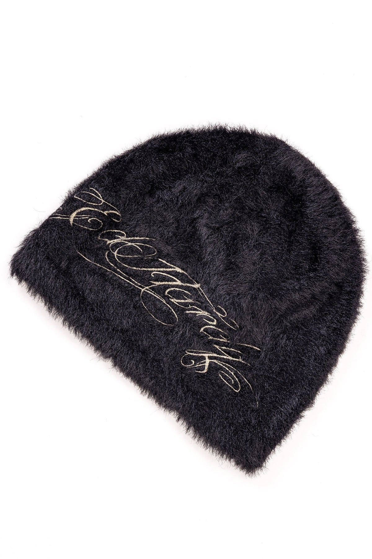 Ed Hardy Script Brushed Black Beanie