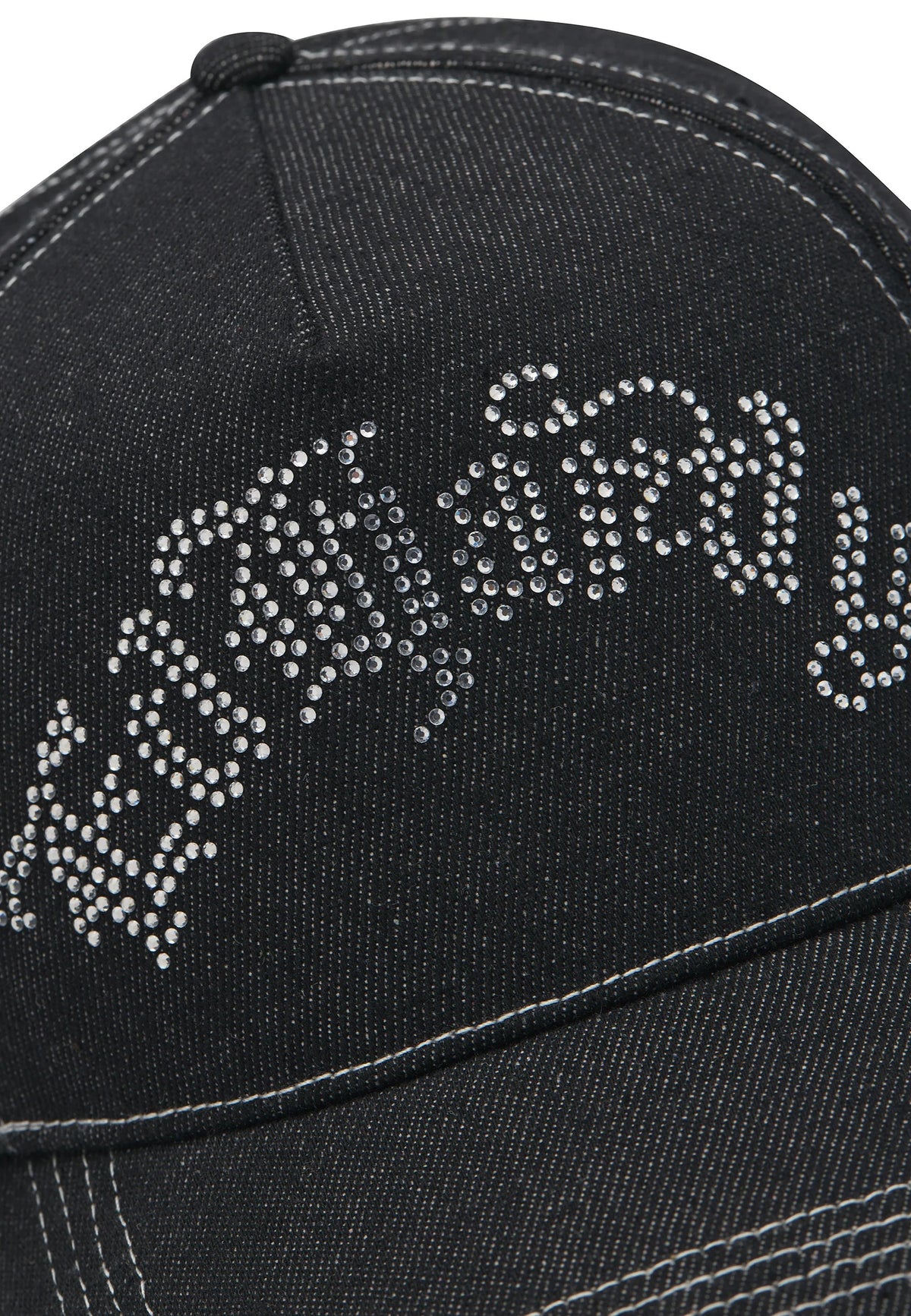 Ed Hardy Diamante Gothic 5 Panel Black Trucker Cap