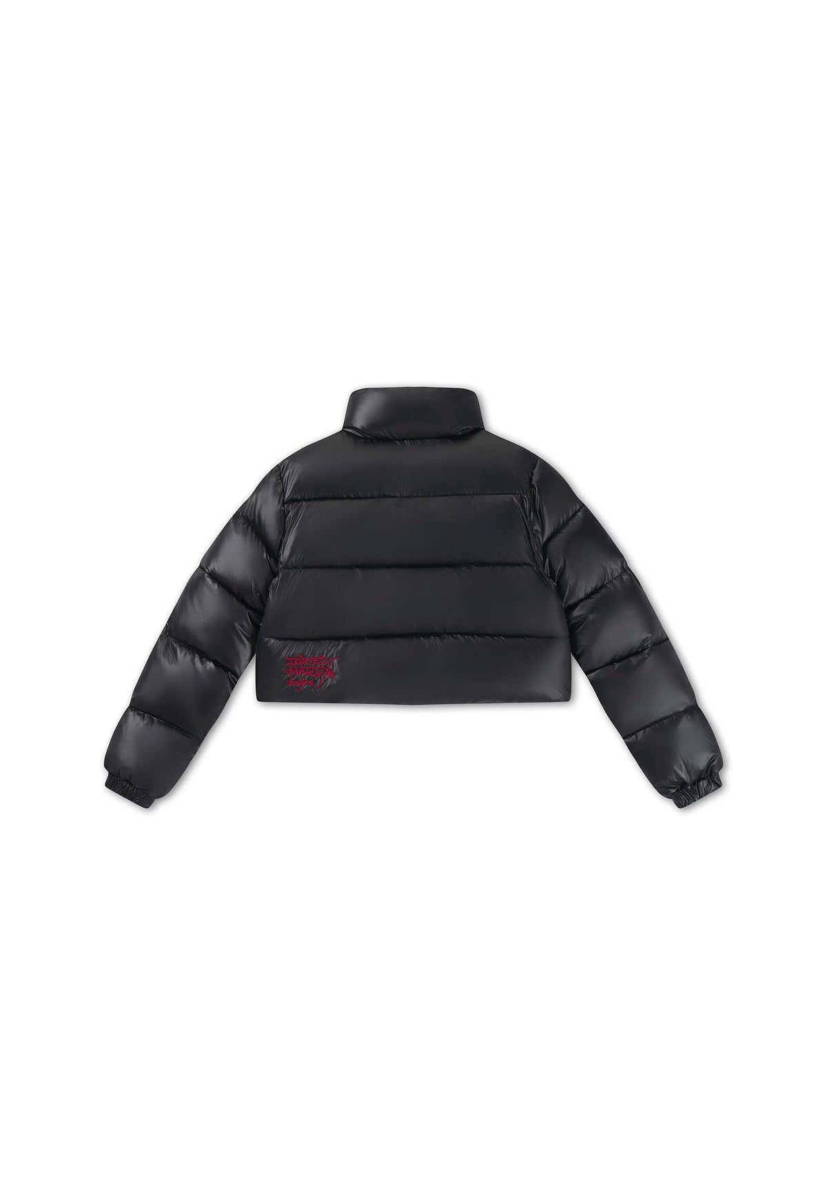 Ed Hardy Cropped Puffer Jacket Black