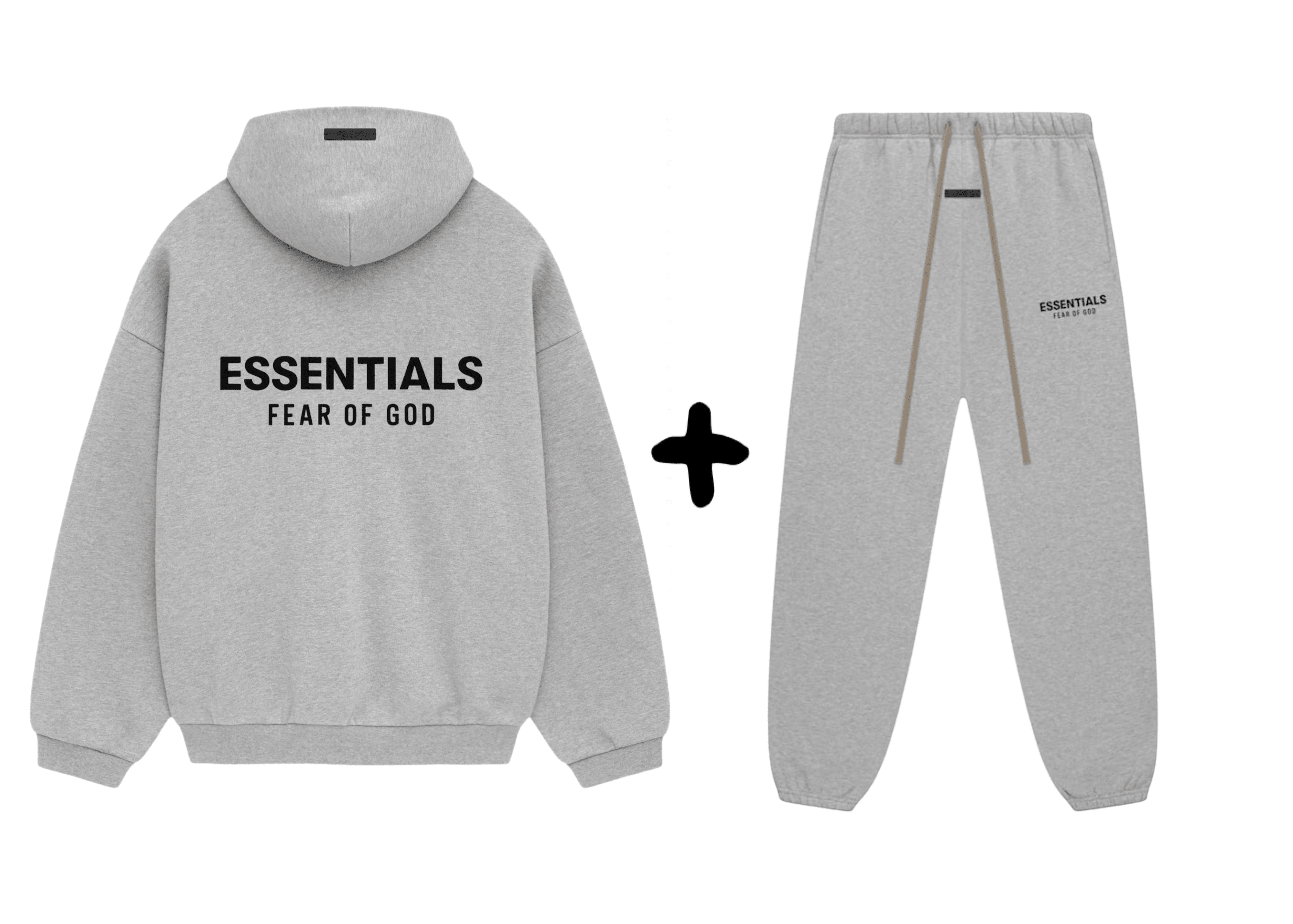 Fear of God Essentials Fleece Light Heather Gray Set - OnSize