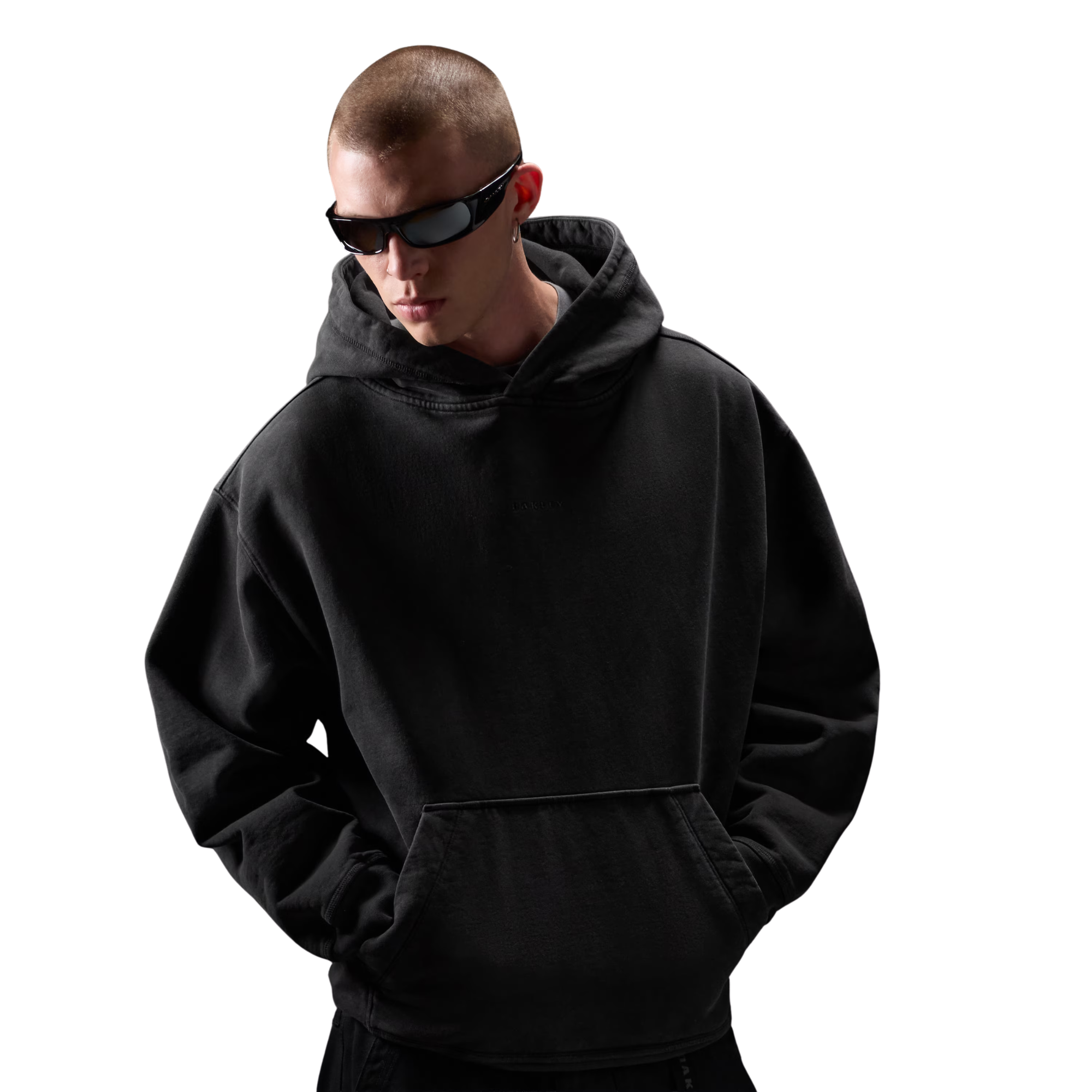 Oakley Echo Mod Embroidered Hoodie Pitch Black