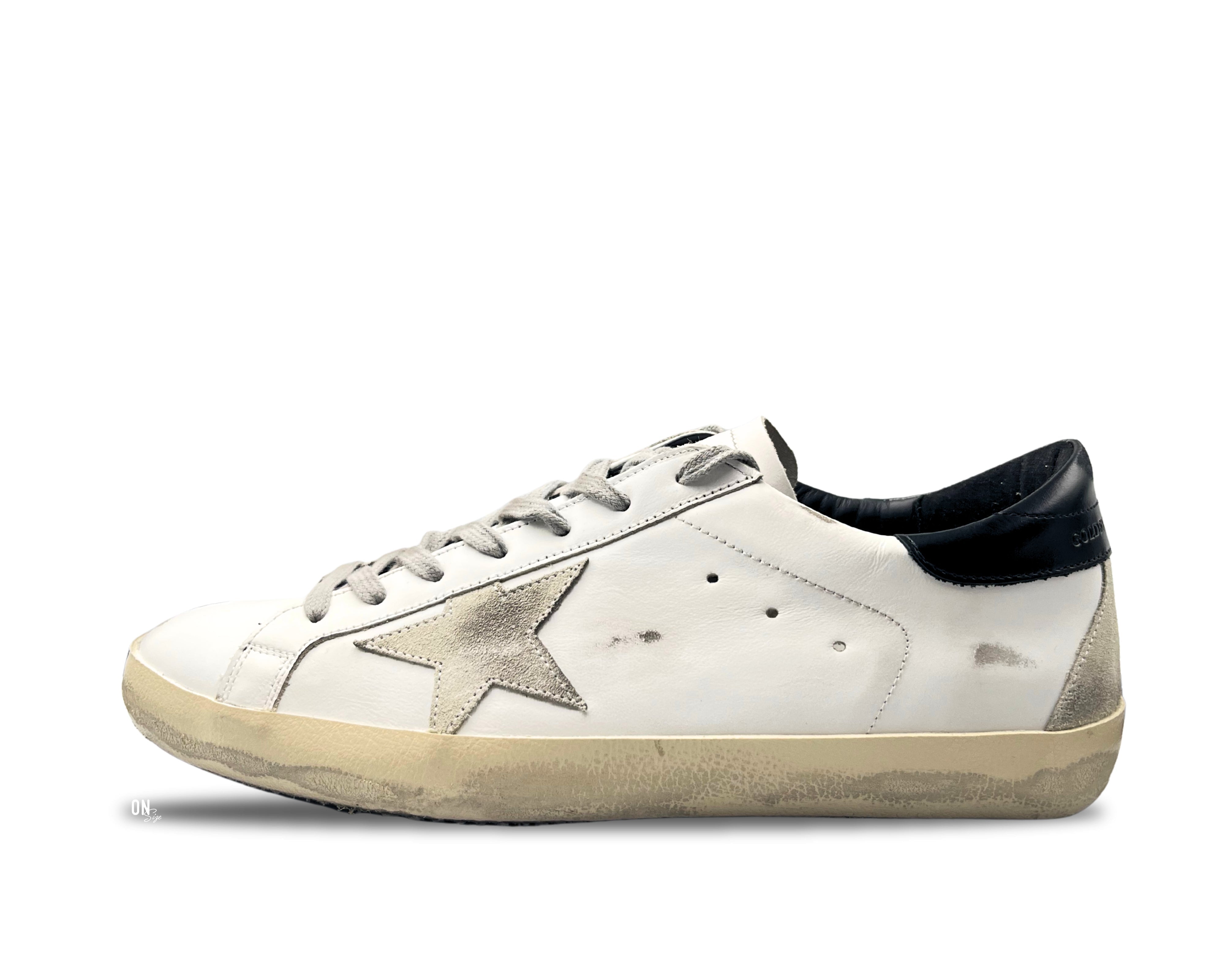 Golden Goose Super-Star White Black - OnSize