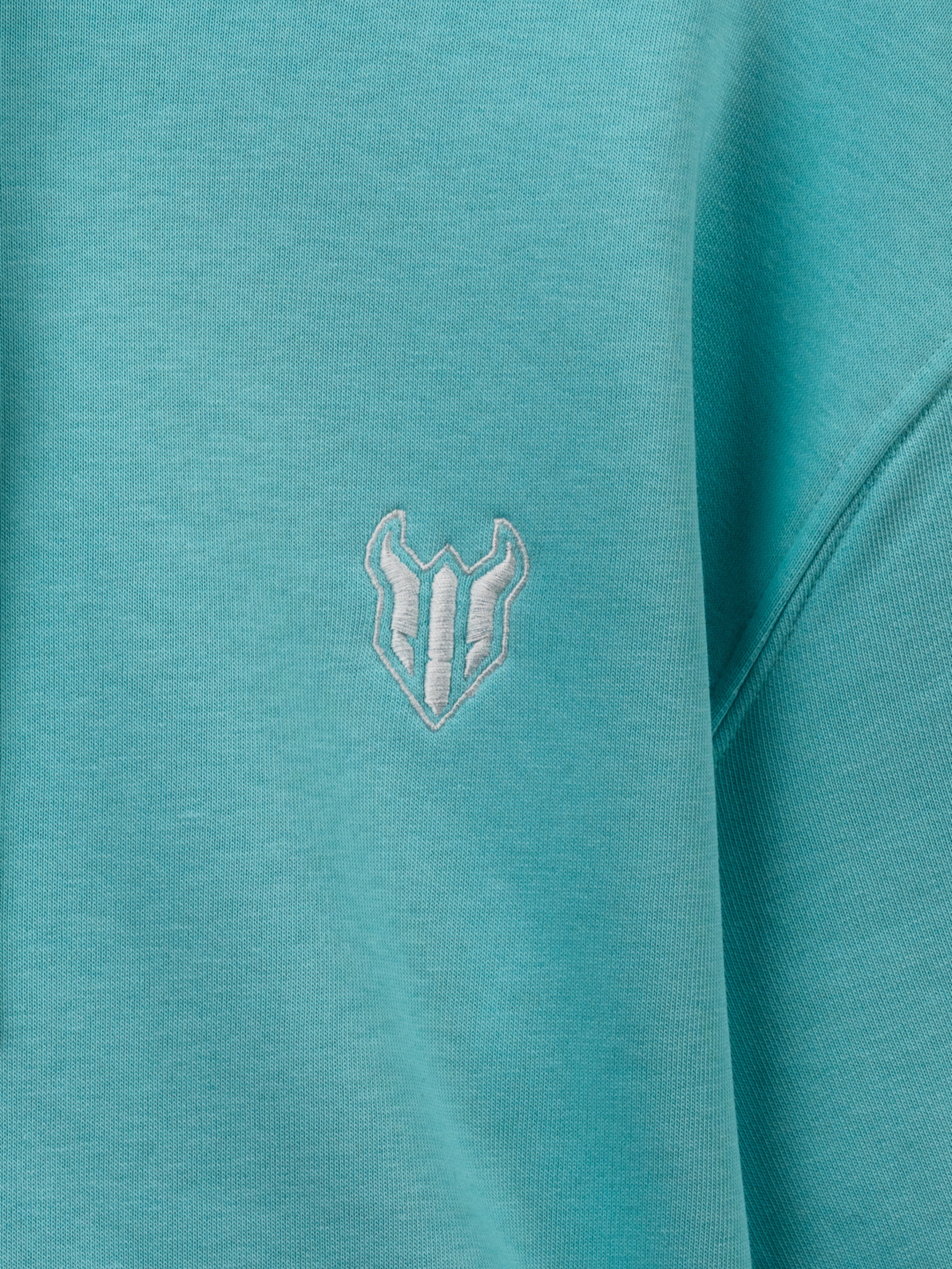 HELL FIGHT Basic Hoodie Light Blue - OnSize