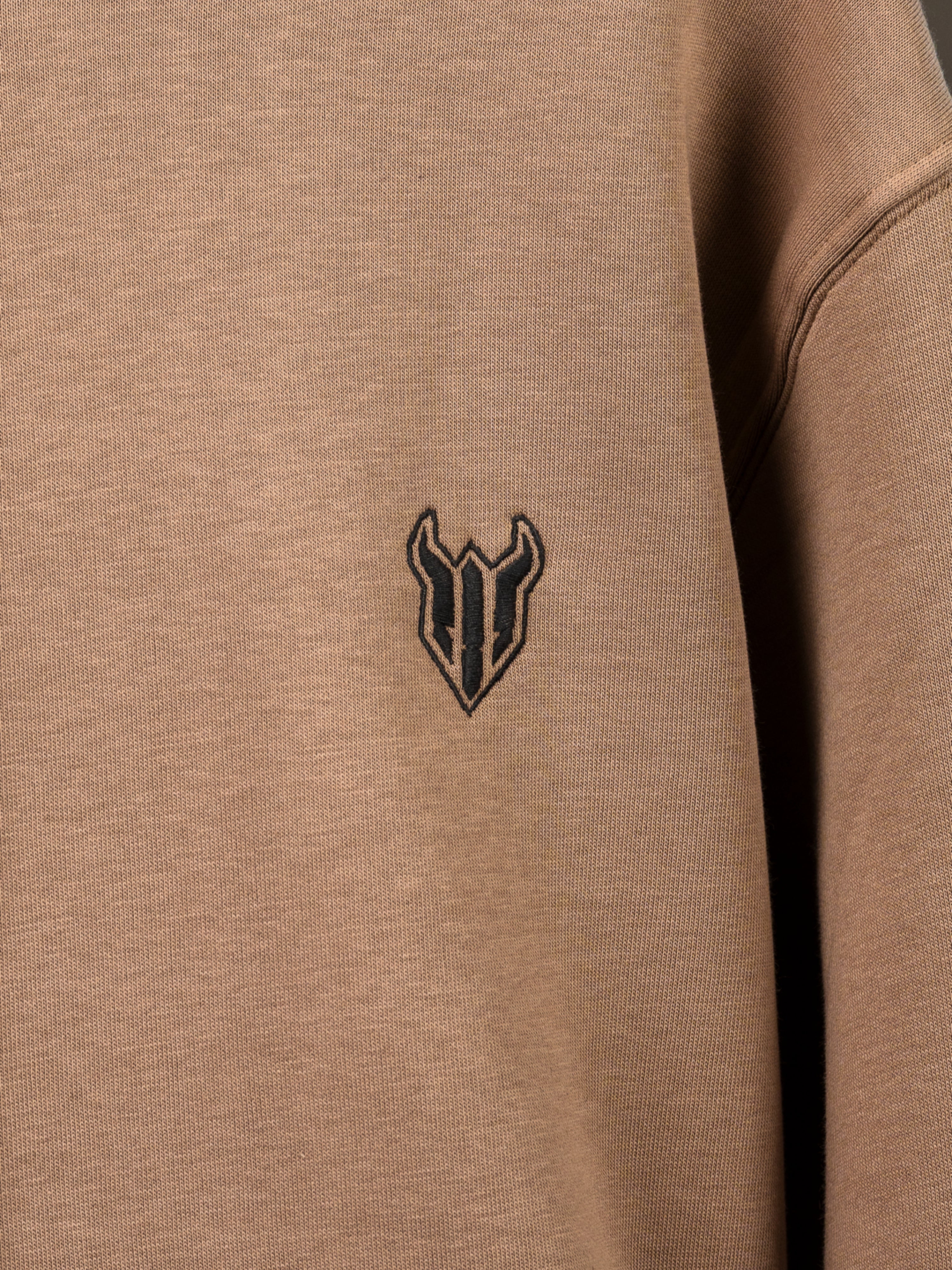 HELL FIGHT Basic Hoodie Sand - OnSize