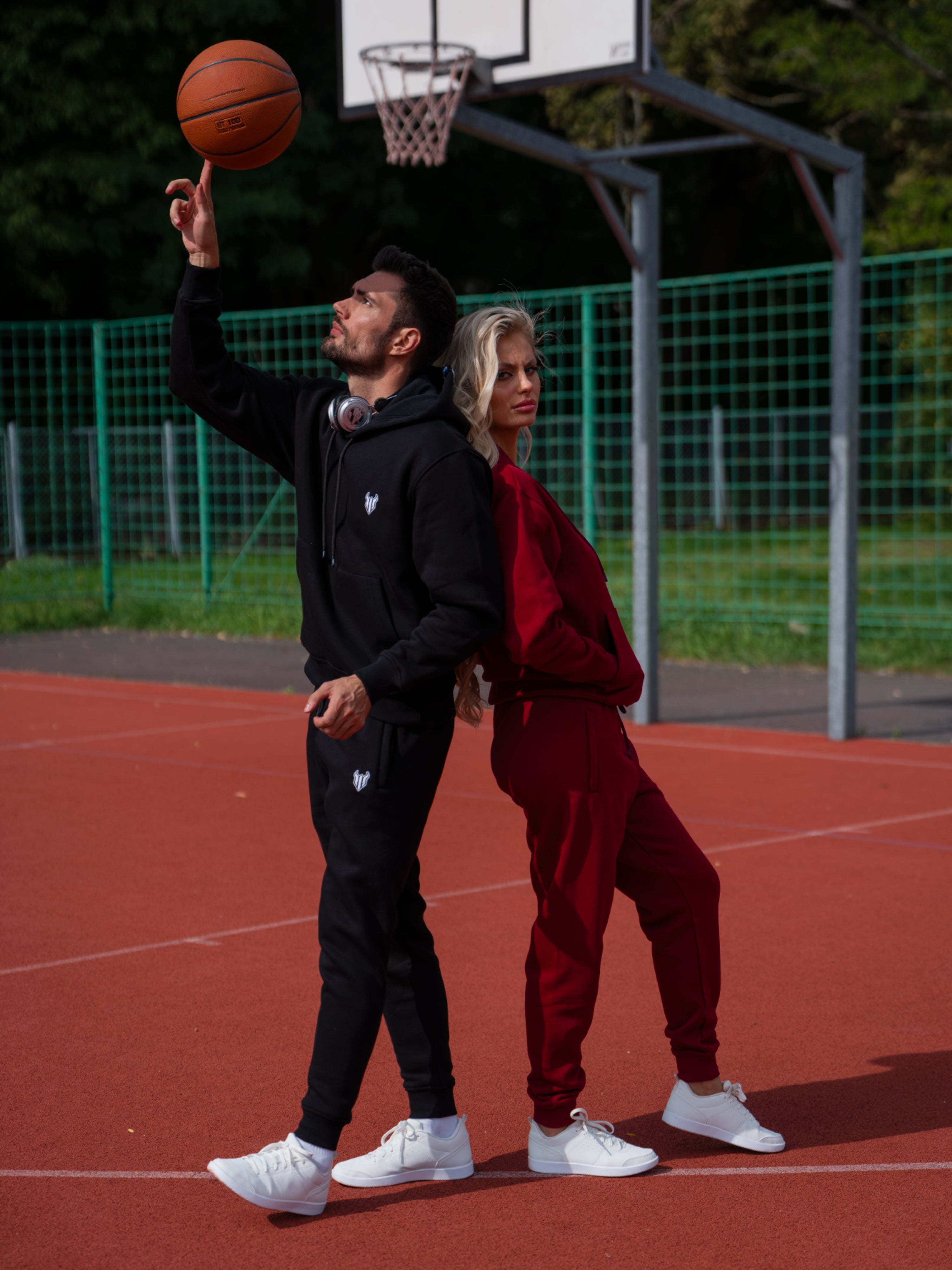 HELL FIGHT Basic Sweatpants Black - OnSize