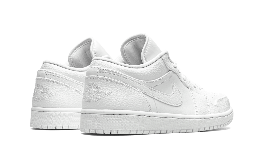 Jordan 1 Low Triple White Tumbled Leather - OnSize