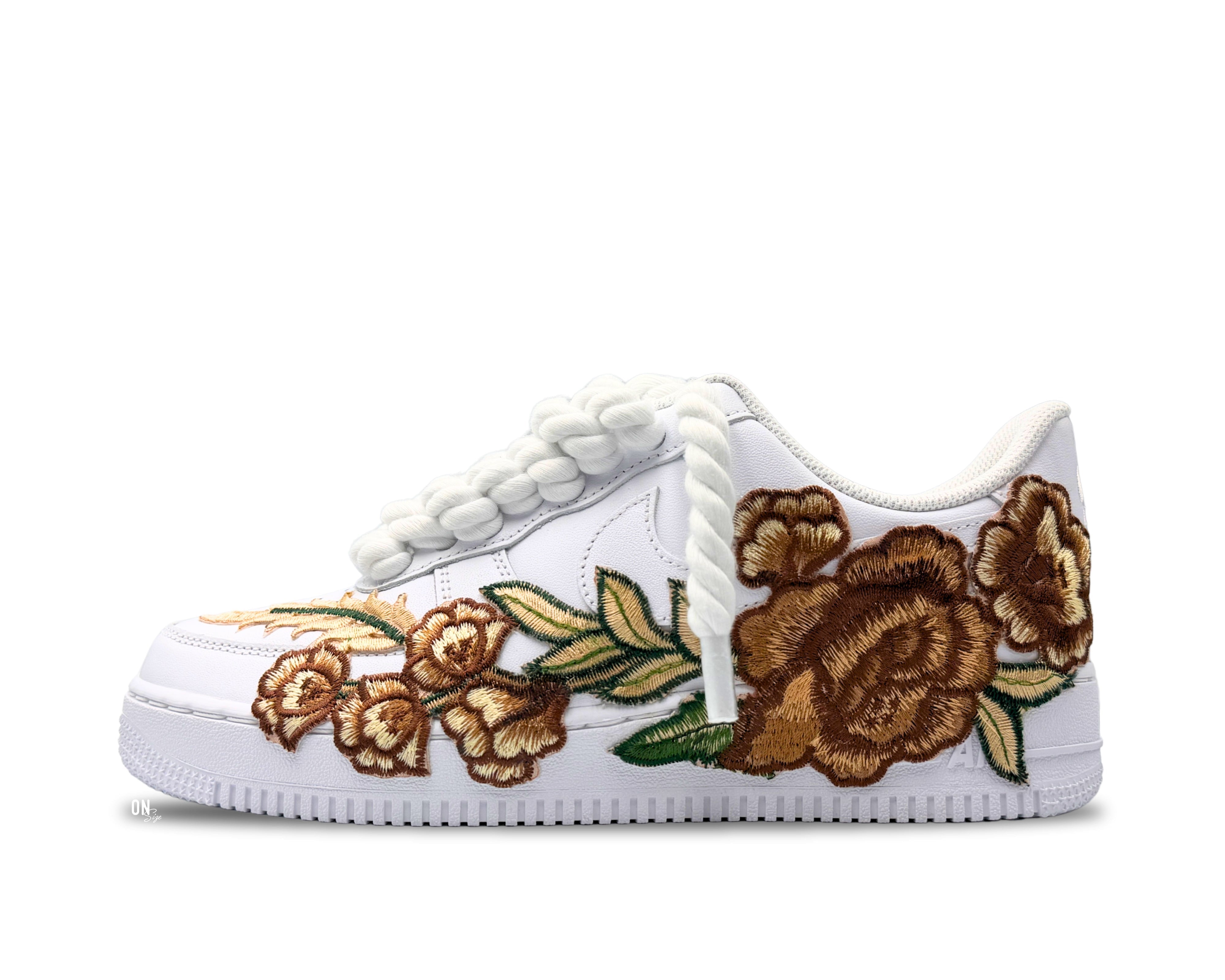 Nike Air Force 1 Low ‘07 White / Brown Rose Rope Laces - OnSize