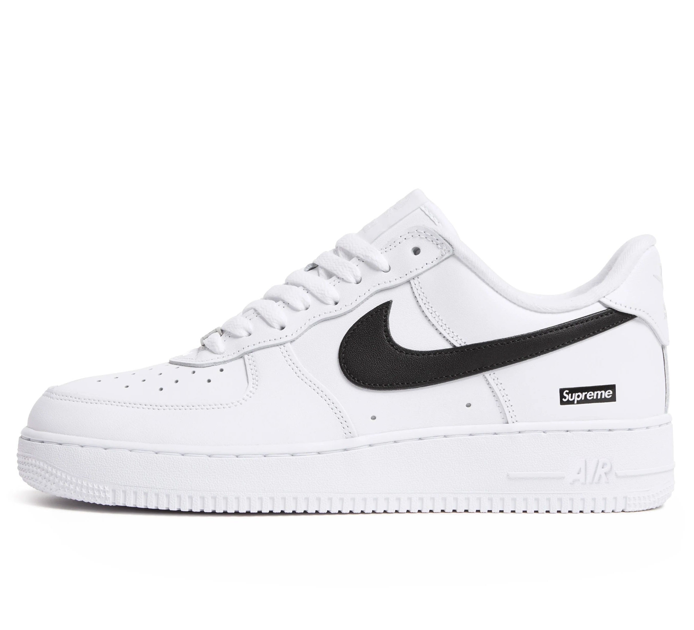Nike Air Force 1 Low Supreme White Black - OnSize