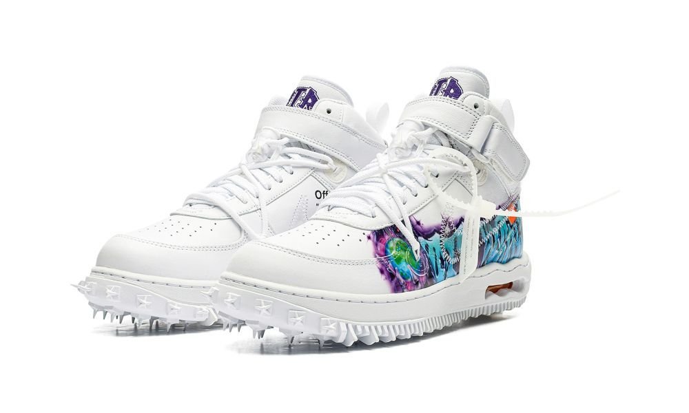 Nike Air Force 1 Mid Off-White Graffiti White - OnSize