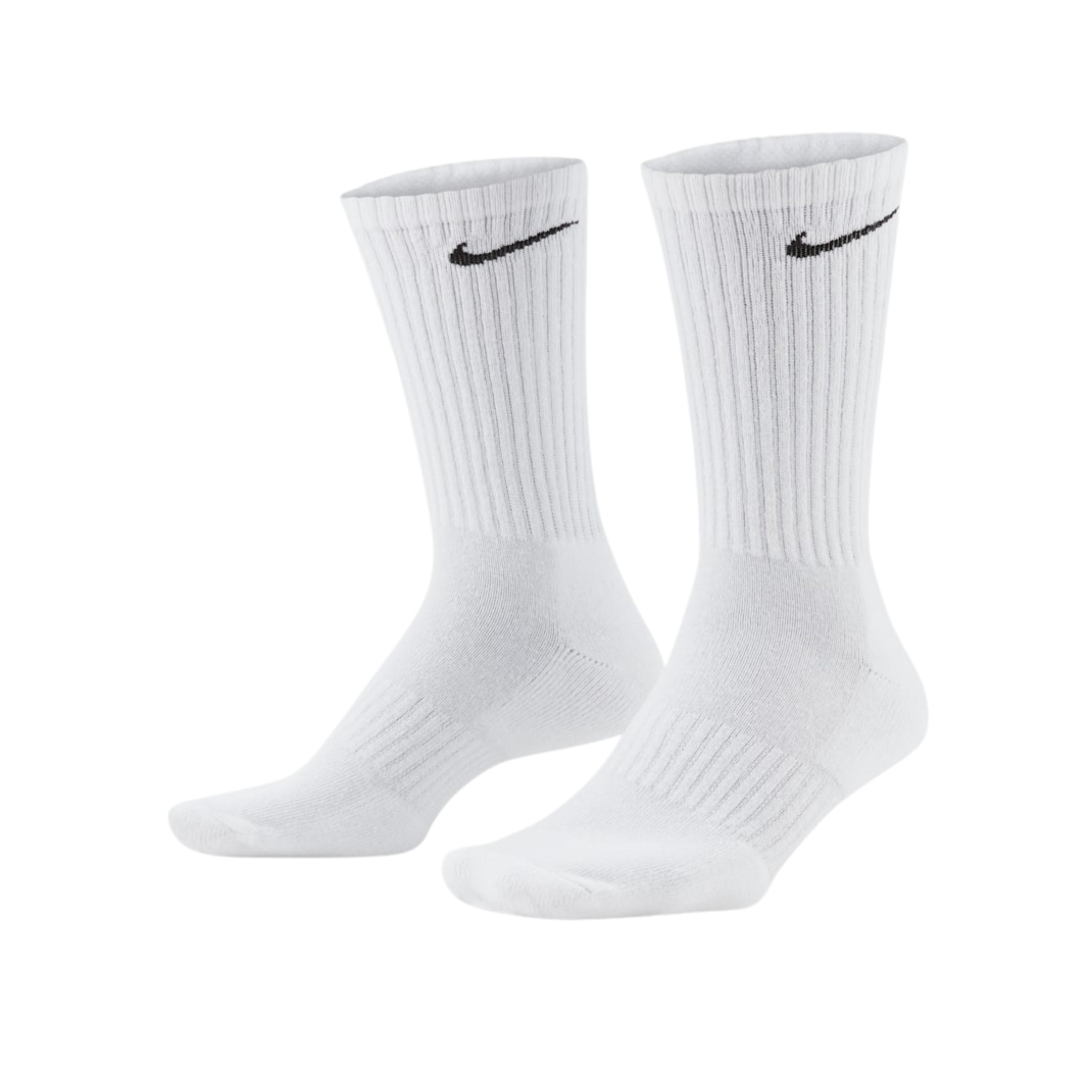 Nike Everyday Cushioned White Training Crew Socks - OnSize