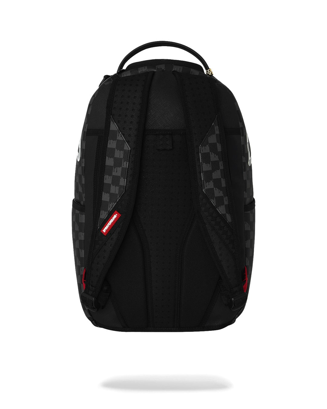 Sprayground Black And White Drip Check Shark Backpack - OnSize