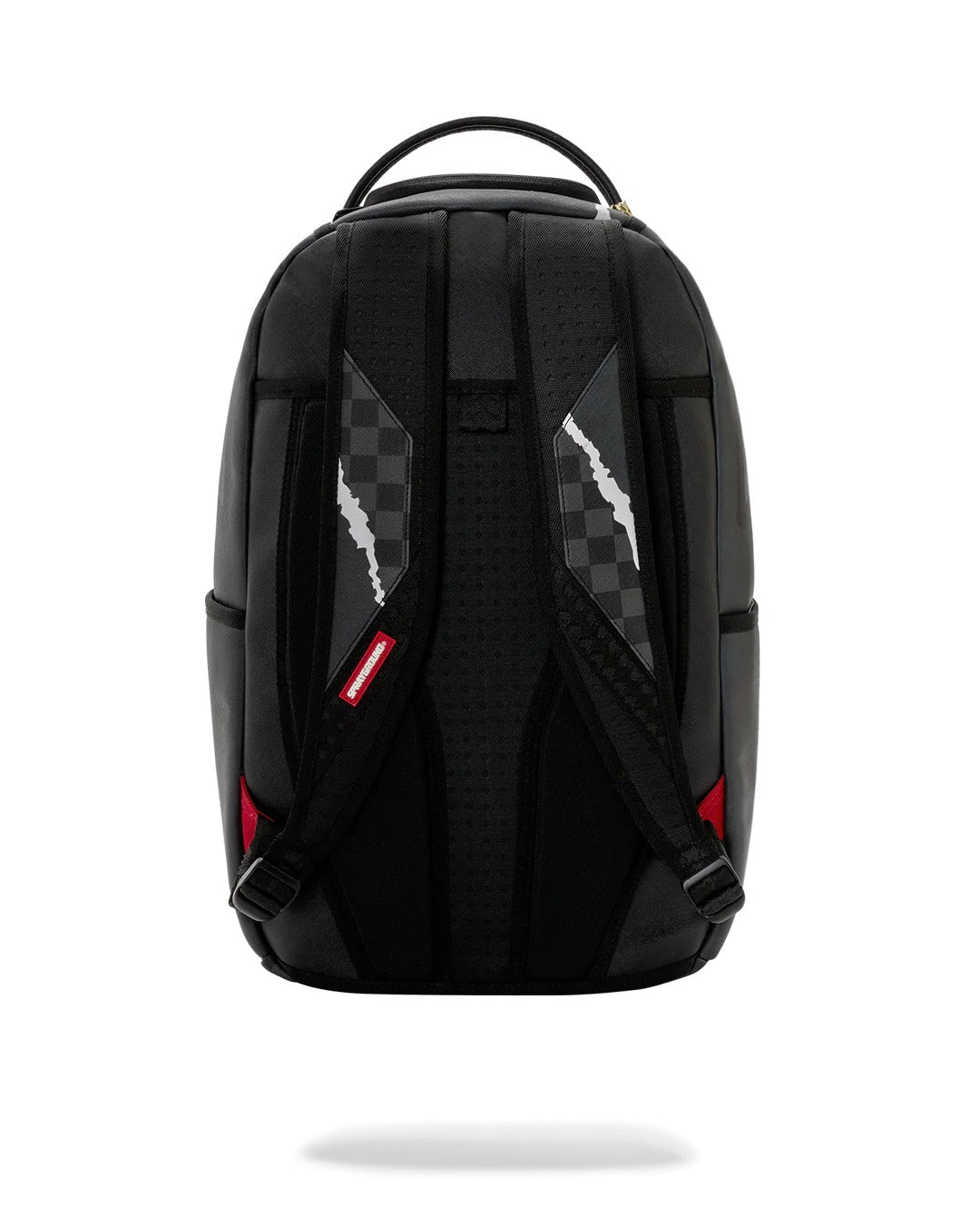 Sprayground Center Rip Revealing Gray Check Backpack - OnSize
