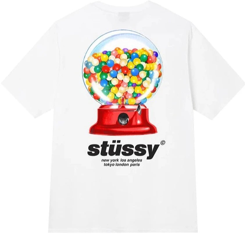 Stüssy Gumball Tee White - OnSize