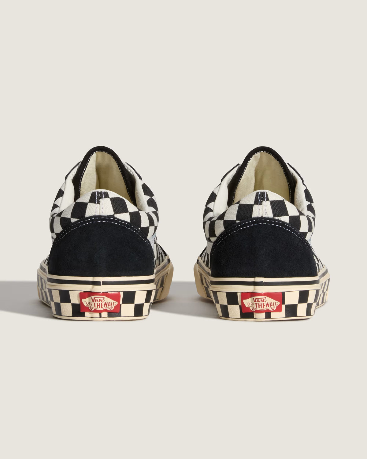 Vans Old Skool Checkerboard Black Marshmallow - OnSize