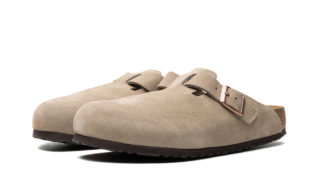 Birkenstock Boston Soft Footbed Suede Taupe