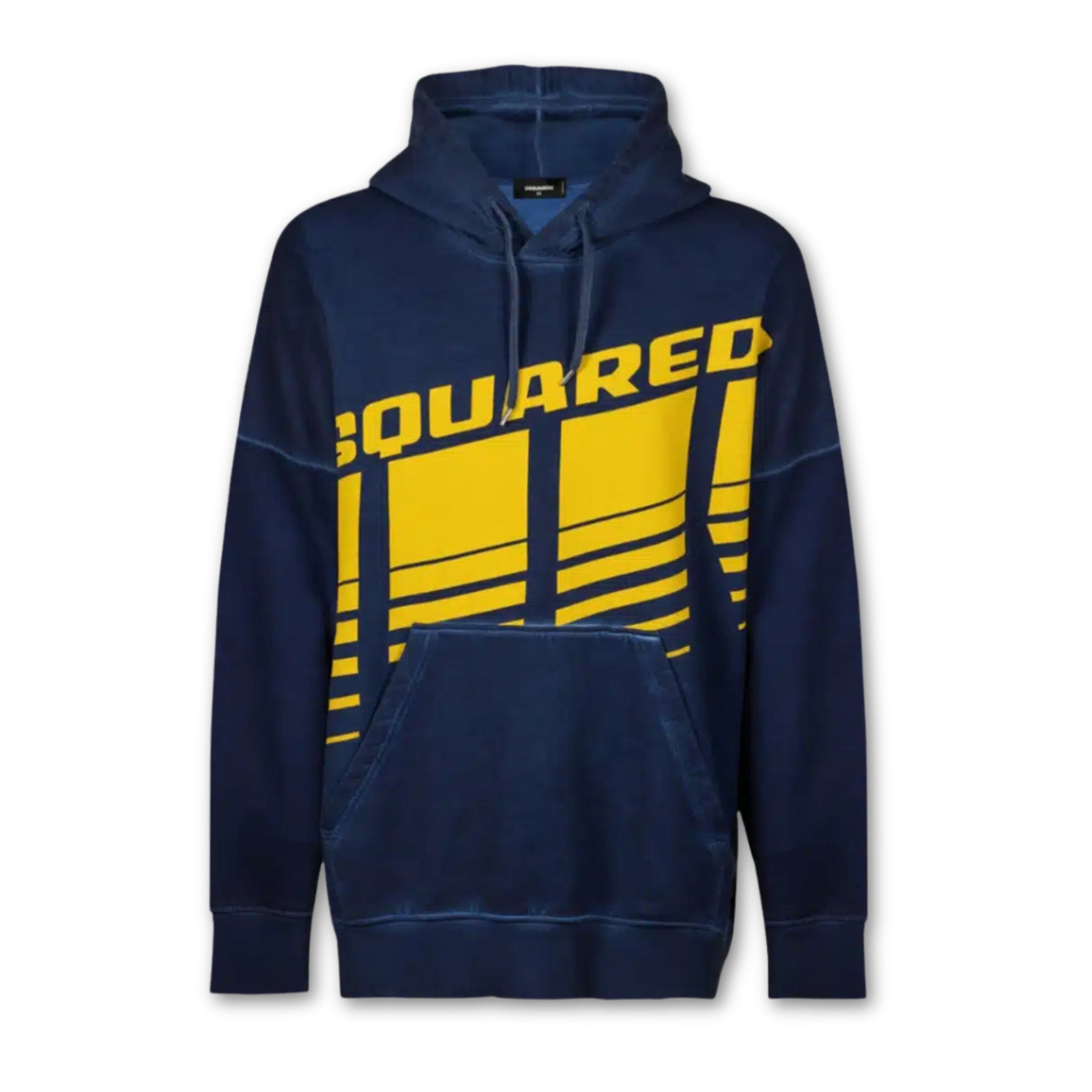 DSQUARED2 Stripe Hoodie Navy Gold