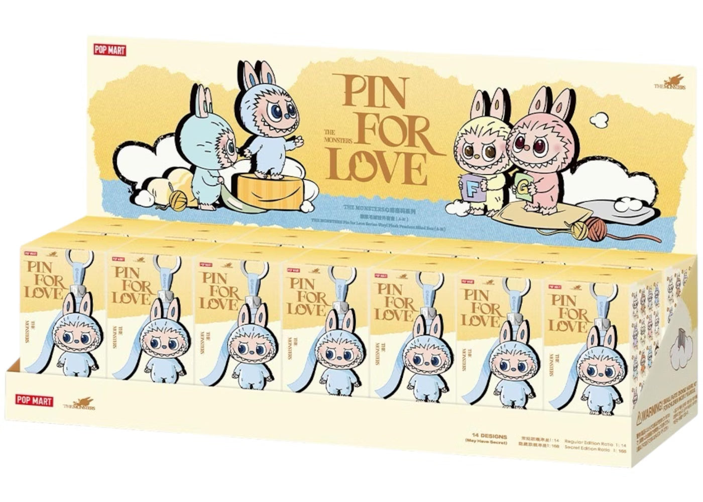 Pop Mart Labubu The Monsters Pin for Love (A-M) - OnSize