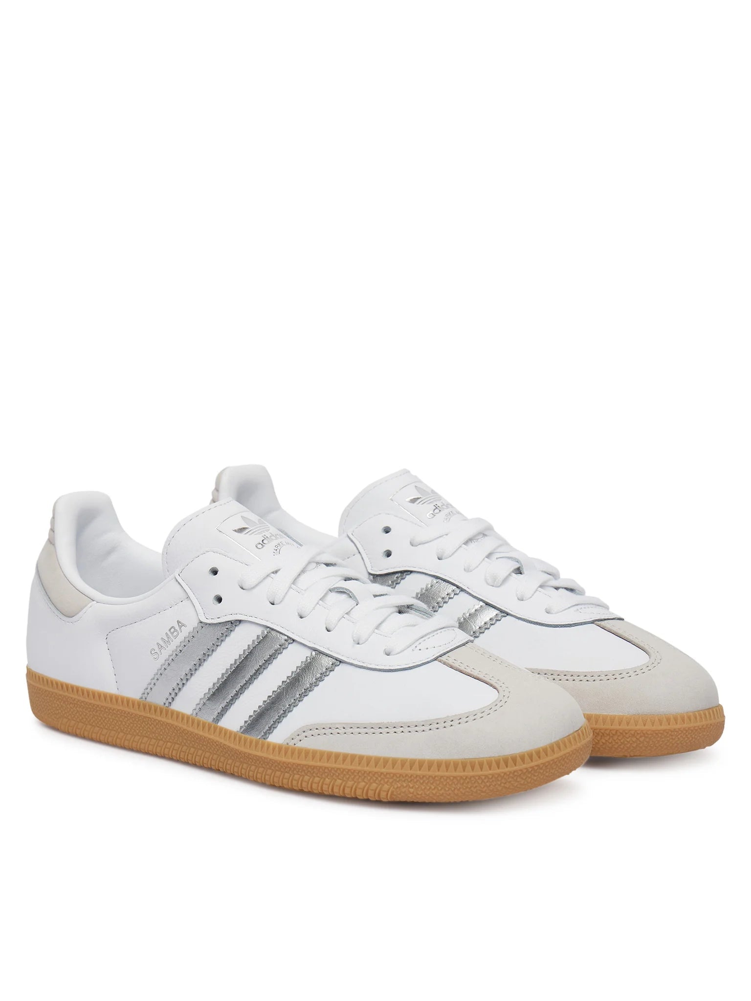 adidas Samba OG White Silver Metallic Grey - OnSize