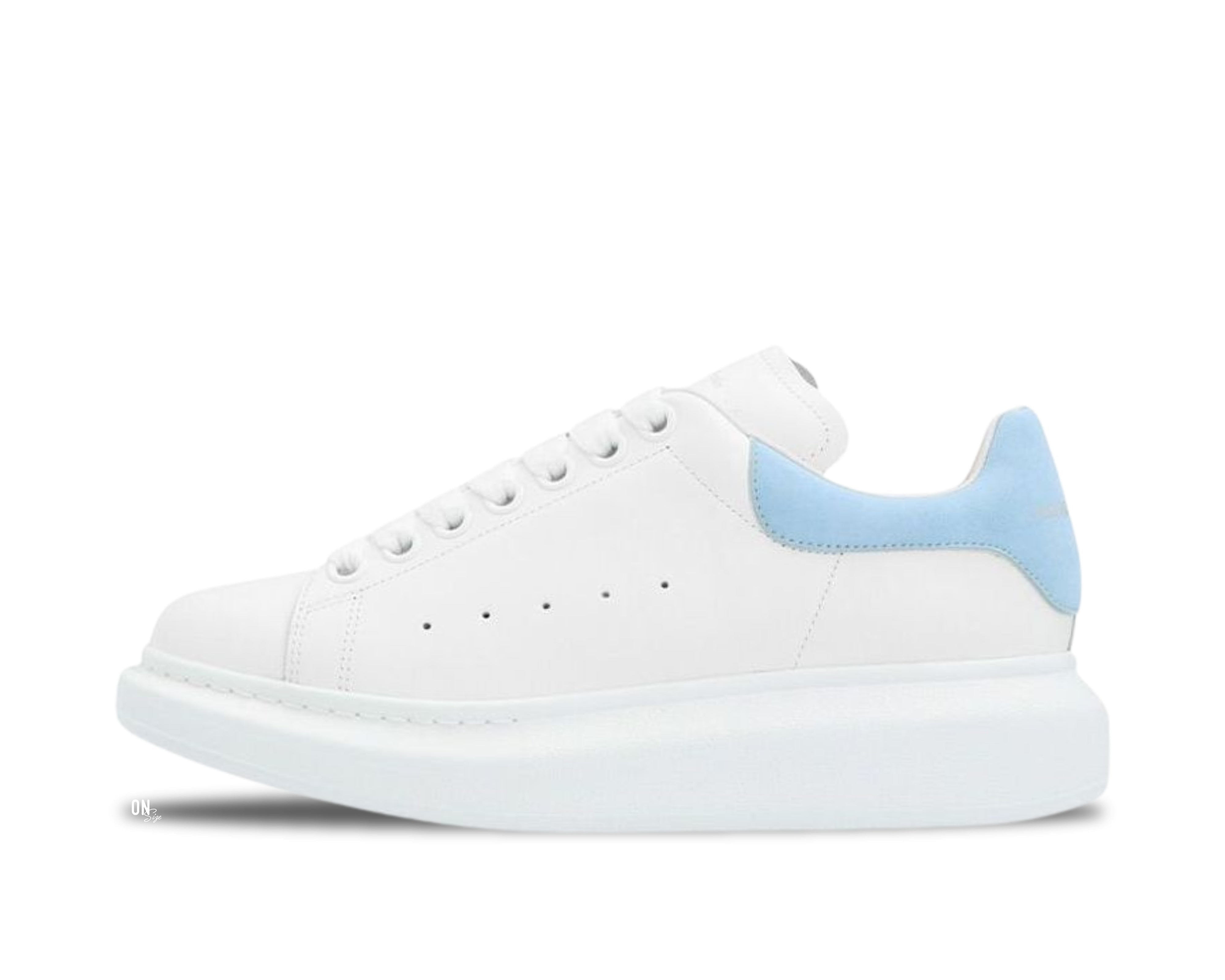 Alexander McQueen Oversized Sneakers White Powder Blue - OnSize