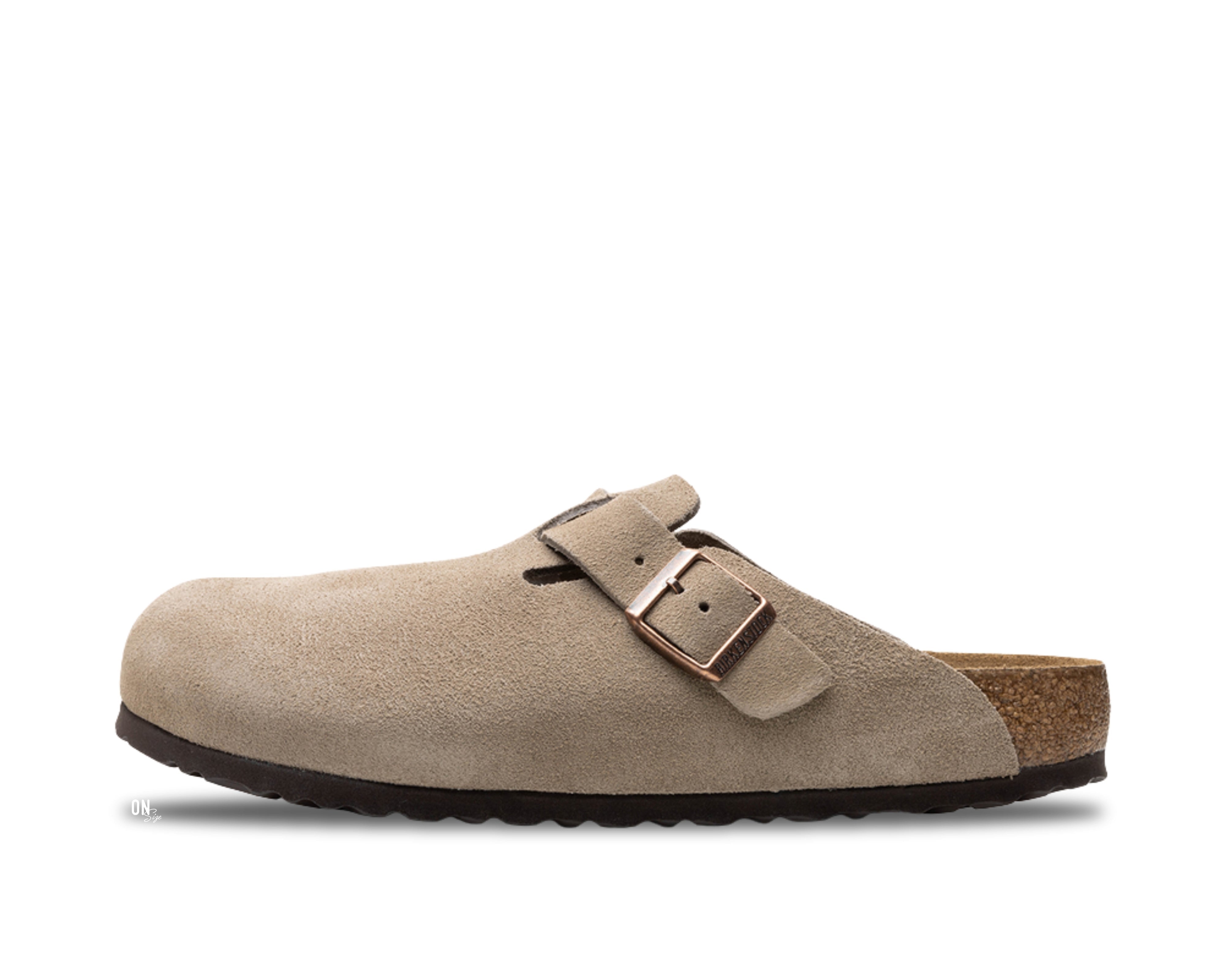 Birkenstock Boston Soft Footbed Suede Taupe - OnSize
