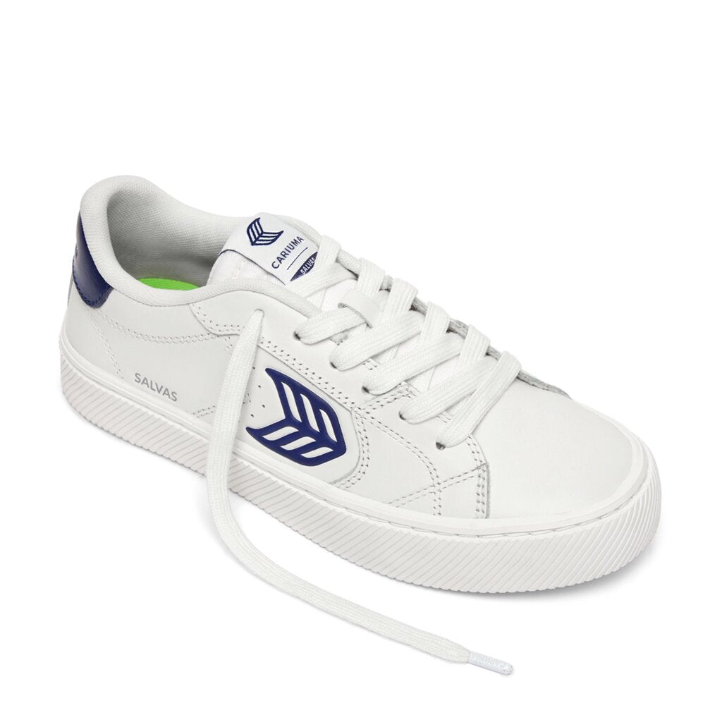 Cariuma SALVAS White Leather Bright Navy - OnSize
