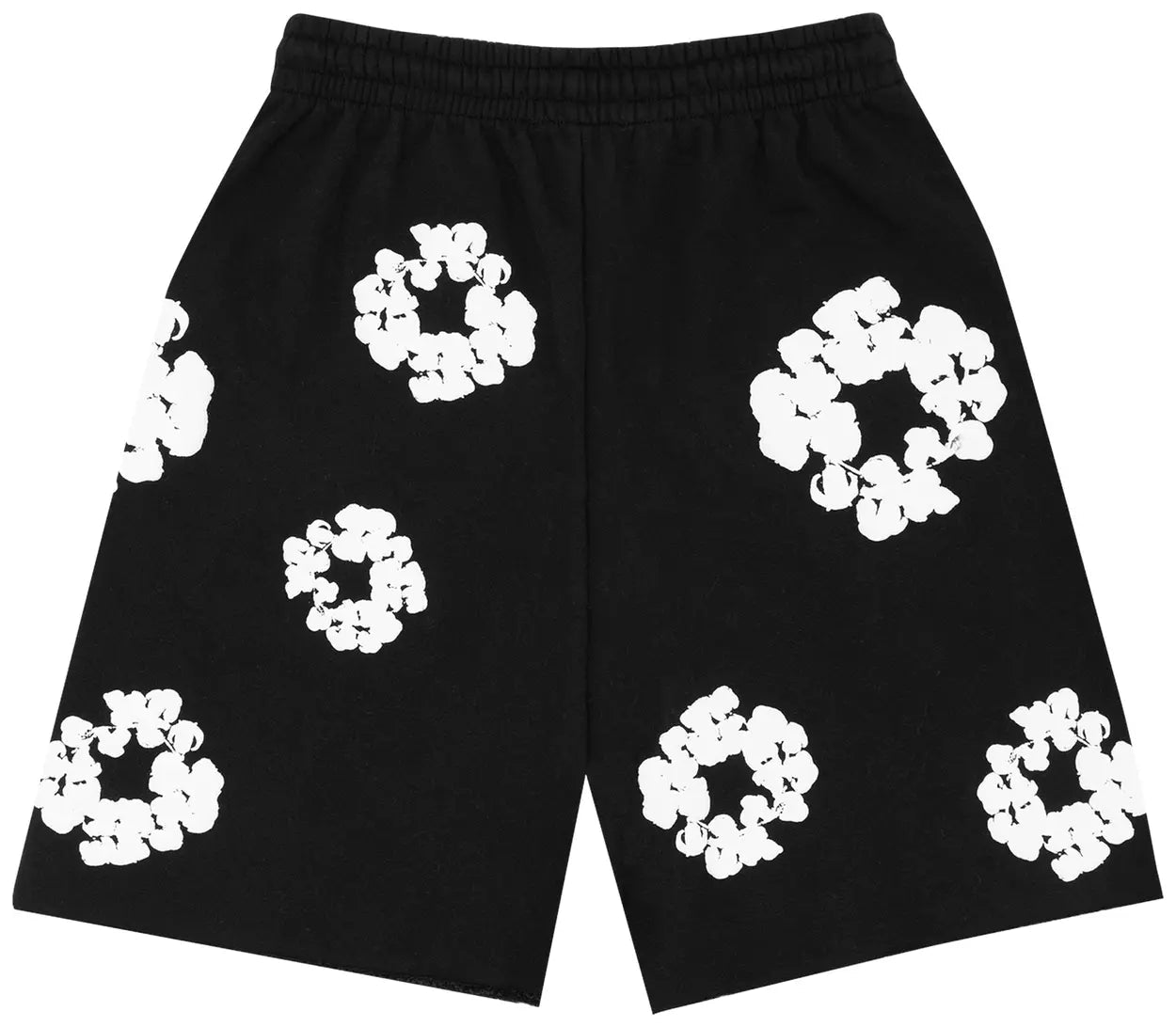 Denim Tears The Cotton Wreath Shorts Black - OnSize