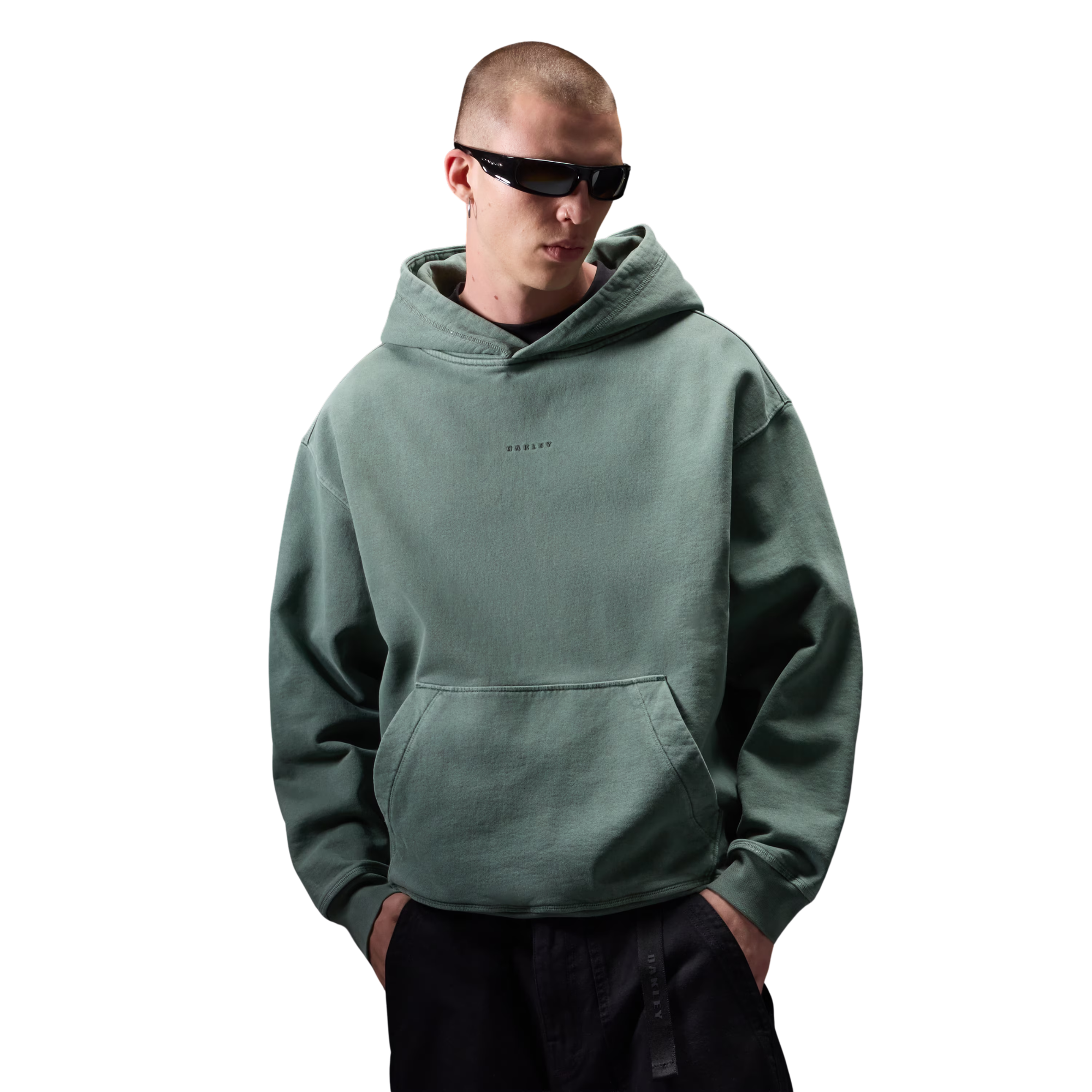 Oakley Echo Mod Embroidered Hoodie Aviator Green