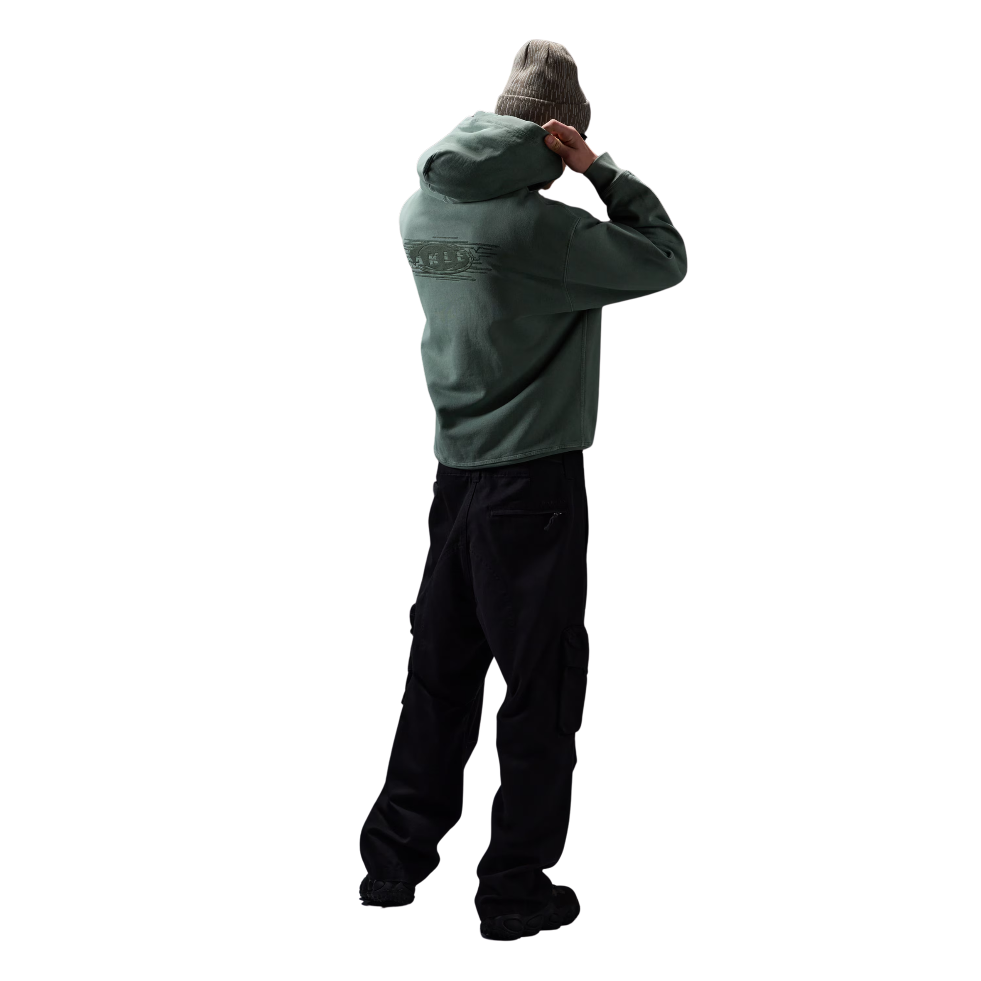 Oakley Echo Mod Embroidered Hoodie Aviator Green