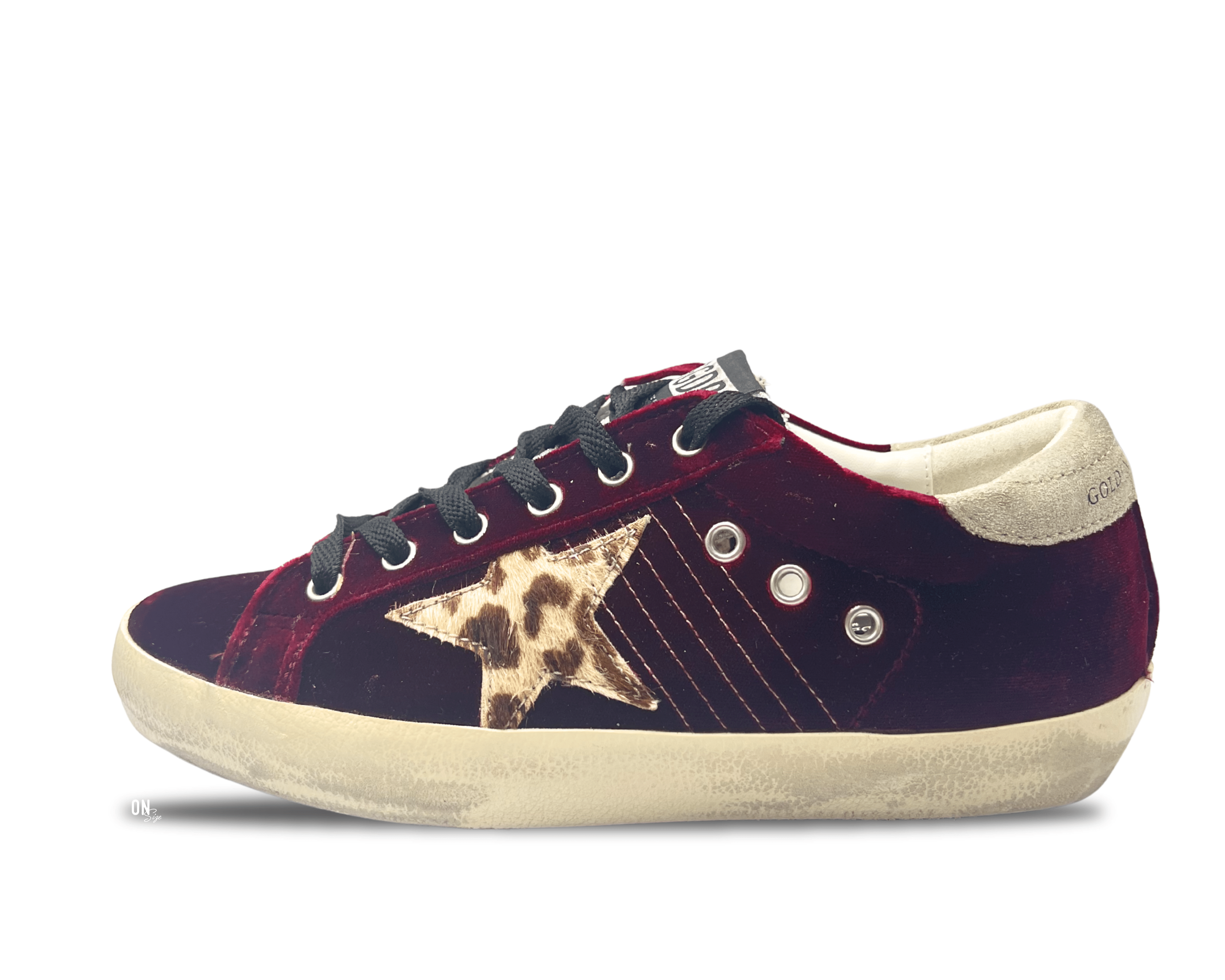 Golden Goose Super-Star Limited Edition Ruby Velvet Pony Skin Star - OnSize