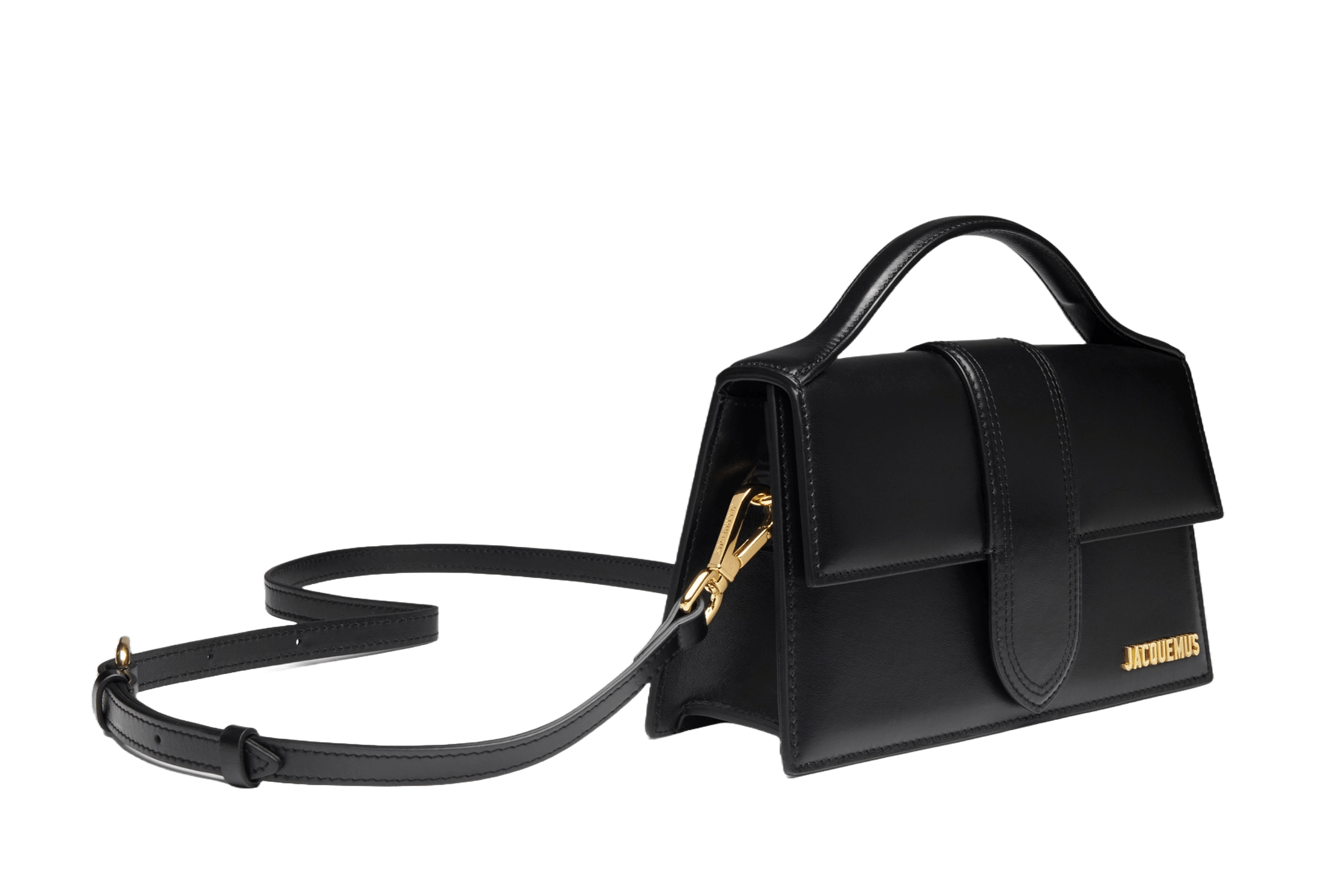 Jacquemus Le grand Bambino Crossbody Strap Handbag Black - OnSize