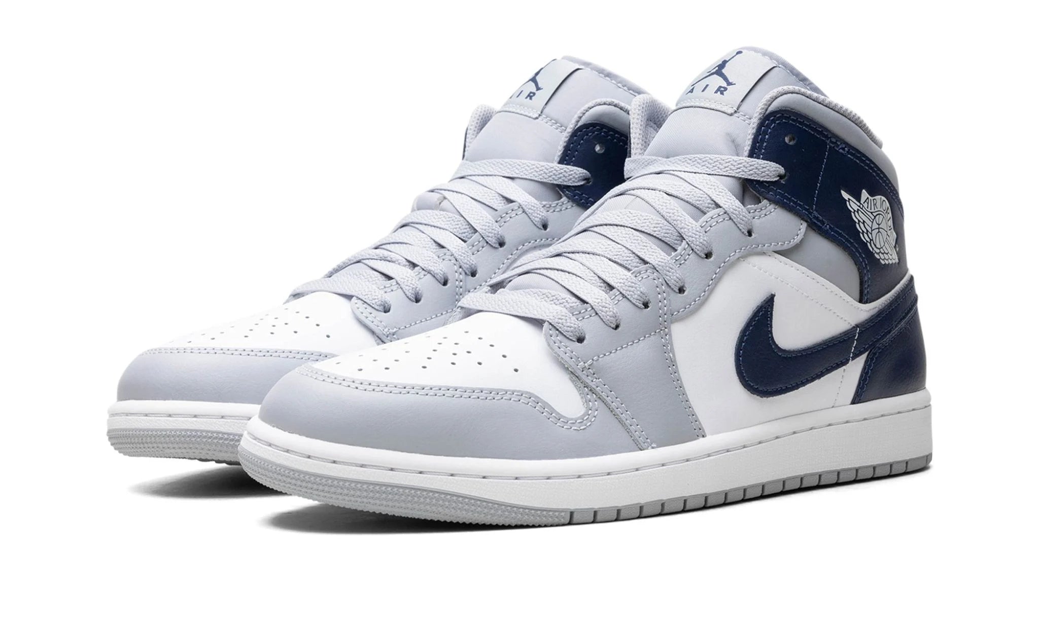 Jordan 1 Mid Wolf Grey Midnight Navy - OnSize