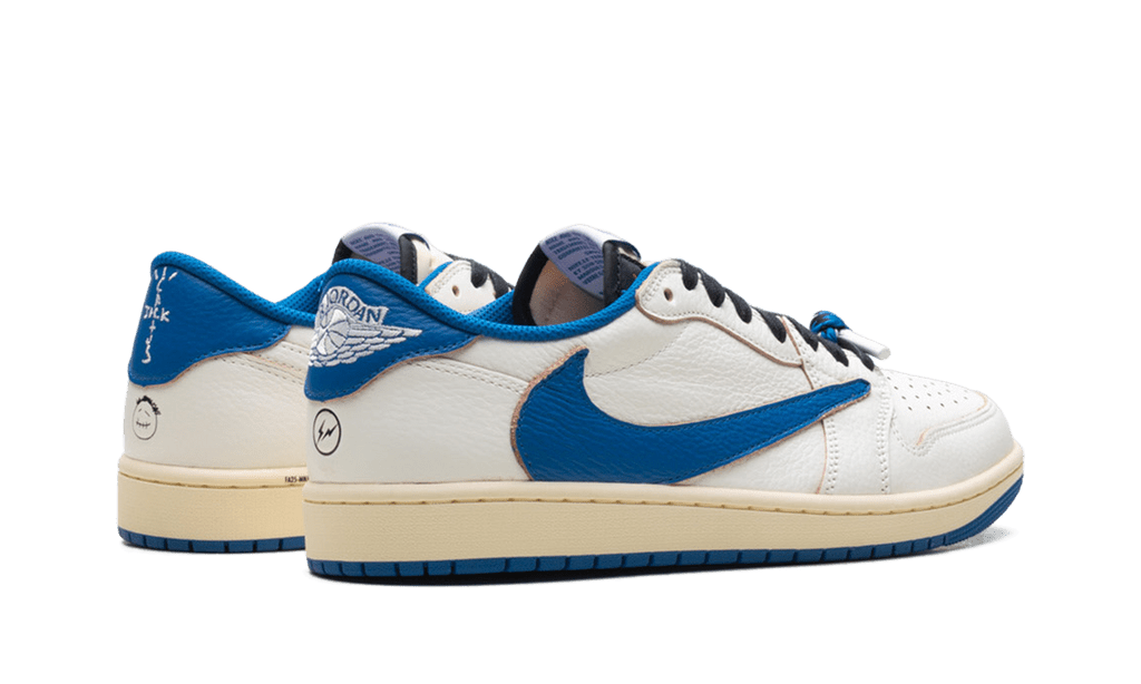 Jordan 1 Retro Low OG SP Fragment x Travis Scott Sail Military Blue - OnSize