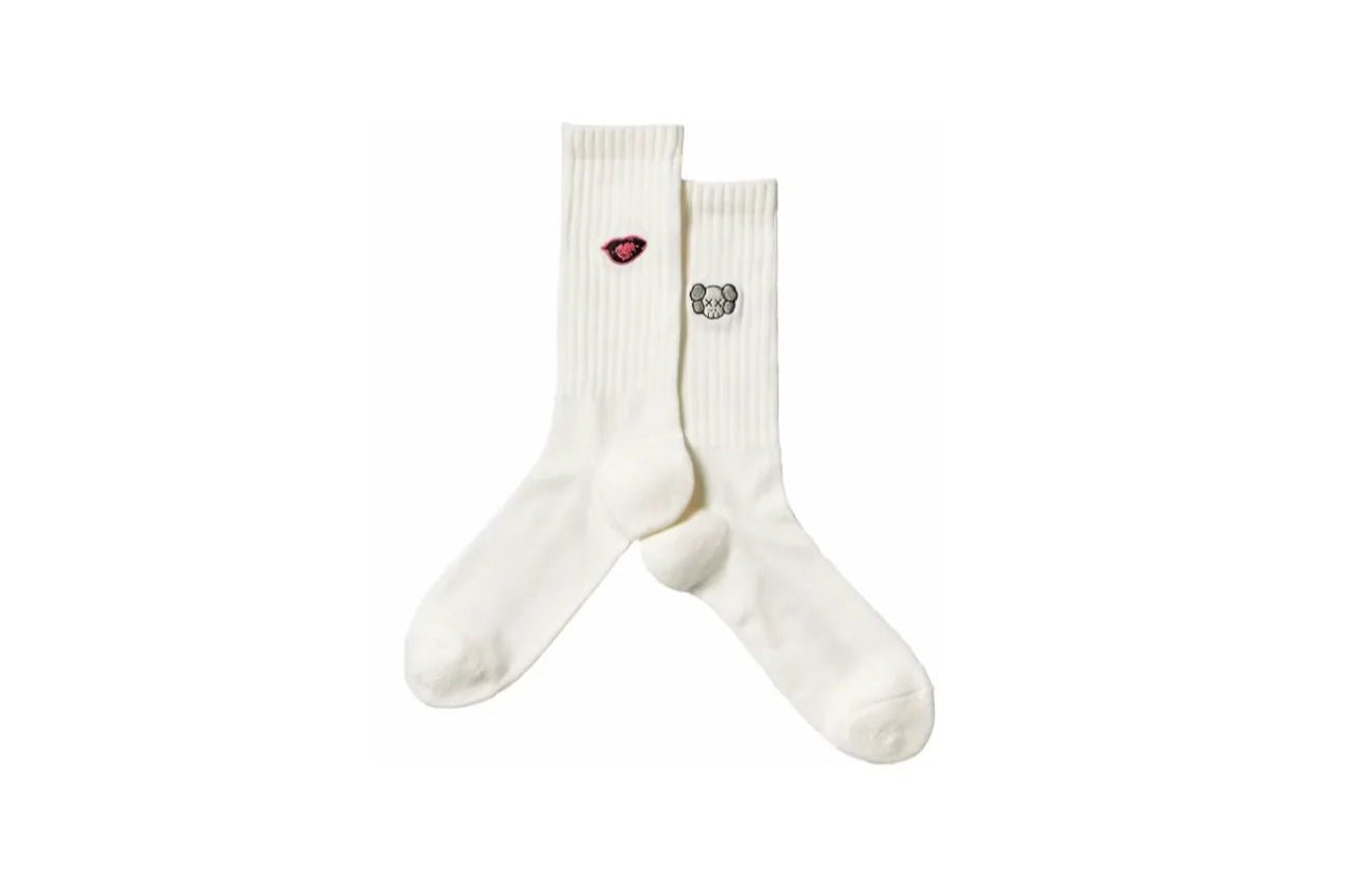 Kaws x Uniqlo Warhol Socks White - OnSize