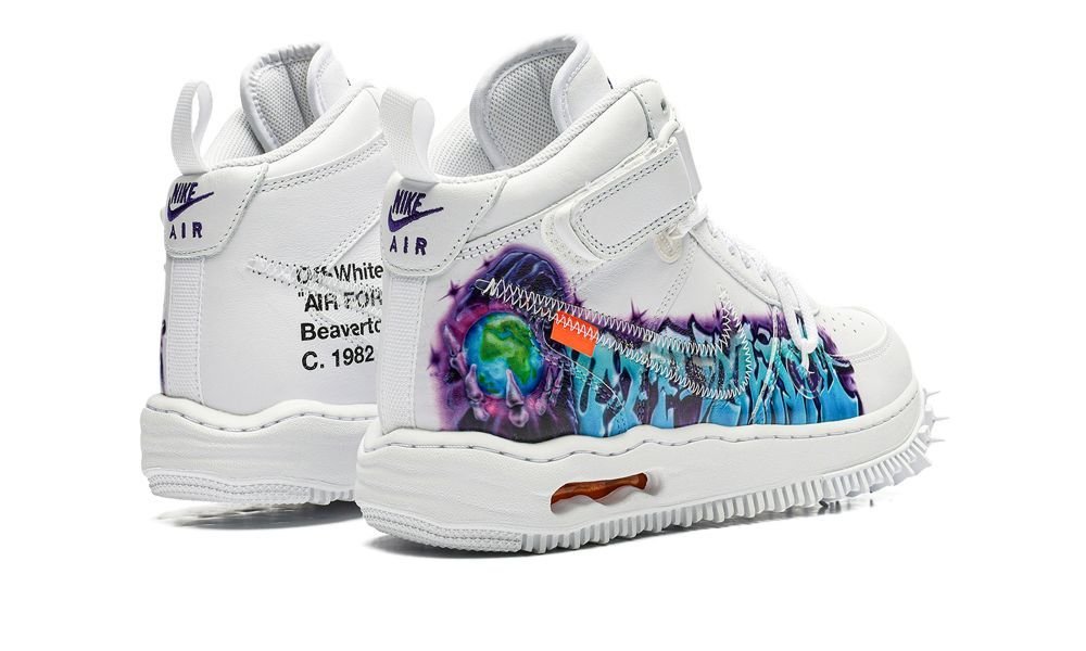 Nike Air Force 1 Mid Off-White Graffiti White - OnSize