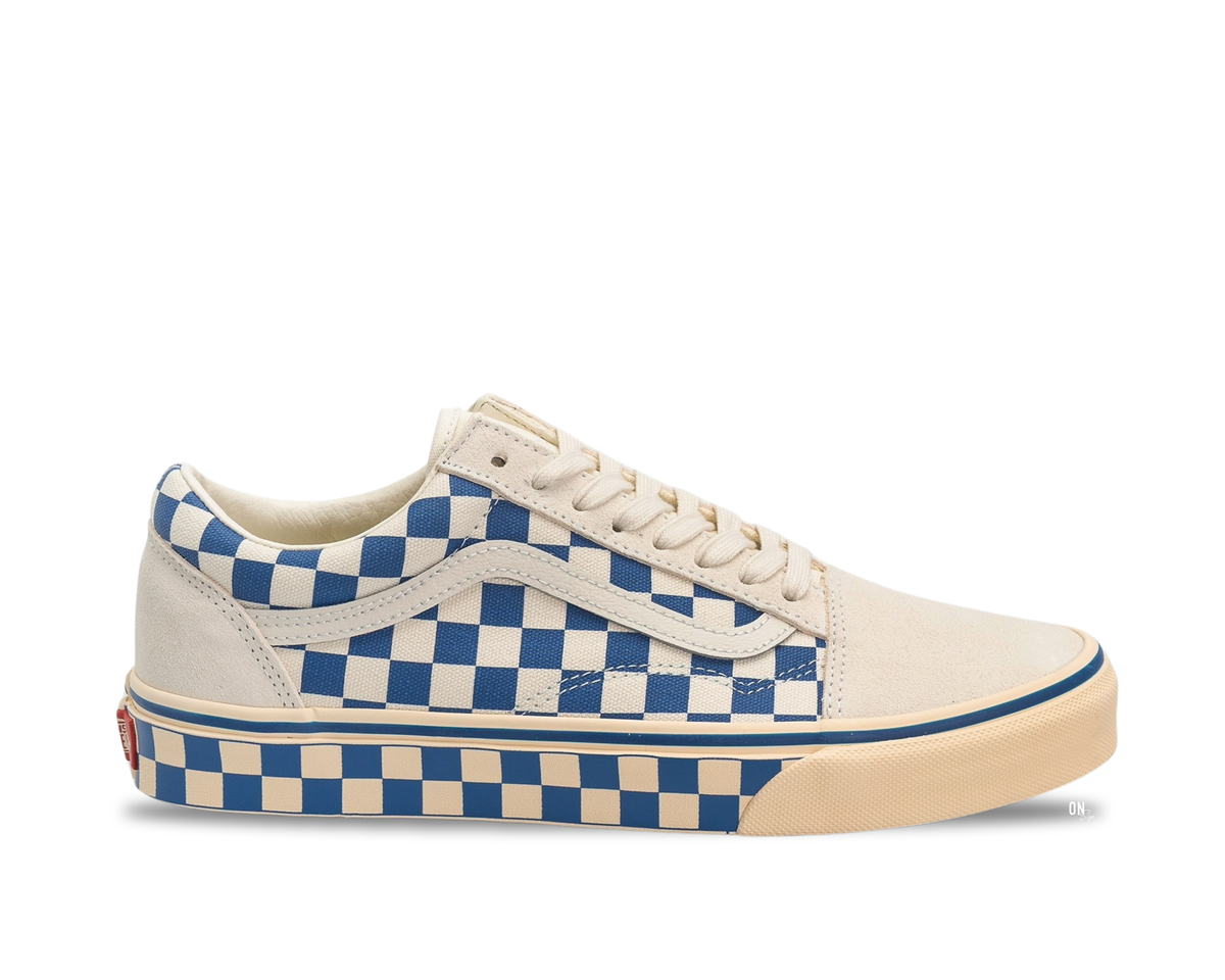 Vans Old Skool Checkerboard Navy Marshmallow - OnSize